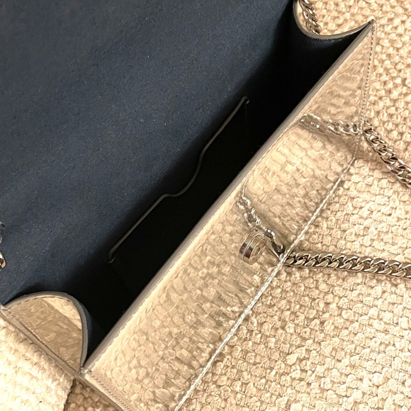 Metallic Silver Skull Shoulder Bag - Picture 10 of 16